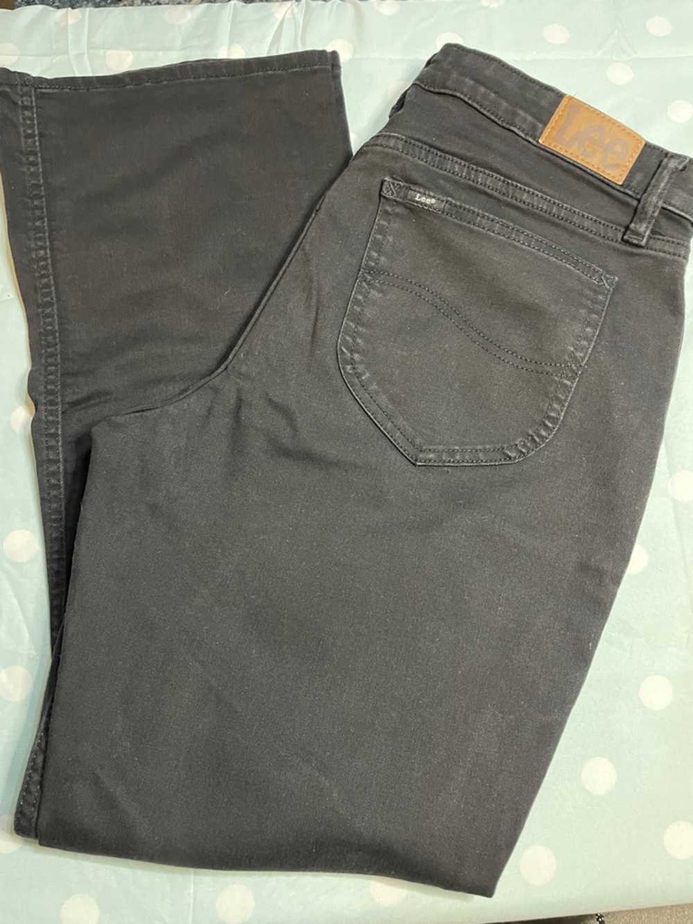 Lee Black Regular Bootcut Mid Rise Jeans
